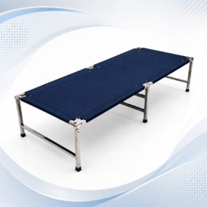 Stainless Steel Folding Bed (300 KG Load Capacity)